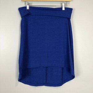 Kavu Blue Stella Skirt Hi‎ Lo Fold Over Skirt S